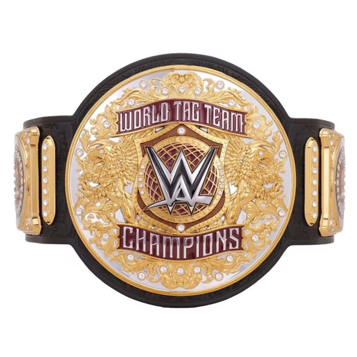 Tag Team WWE World Heavyweight World Wrestling Championship Belt - Image 2
