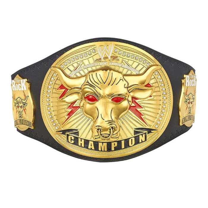 WWE Championship Title Belt The Rock Brahma Bull WWE World Heavy Championship - Image 2