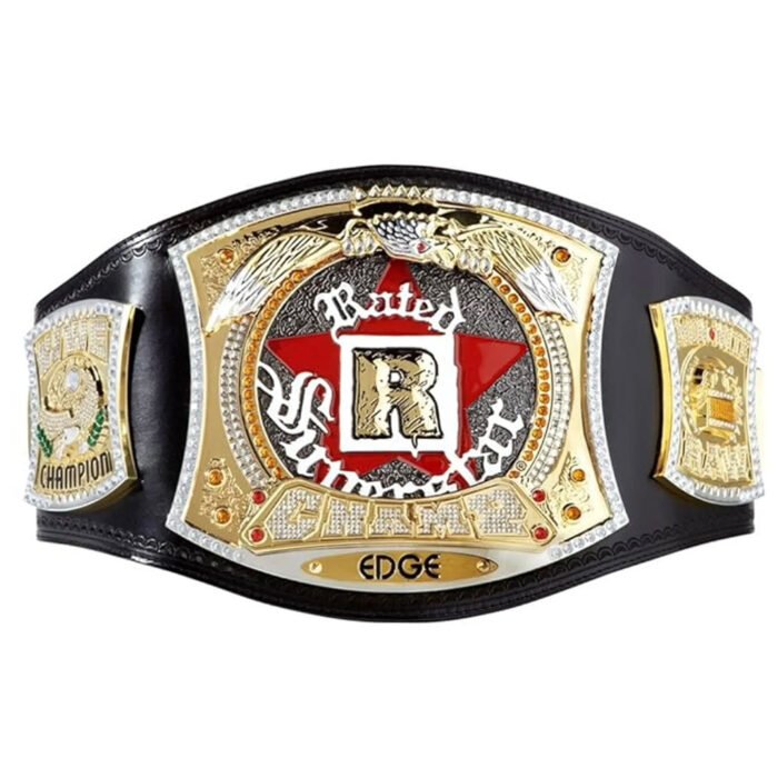 WWE Edge Rated R Superstar World Wrestling Entertainment Championship Belt - Image 2