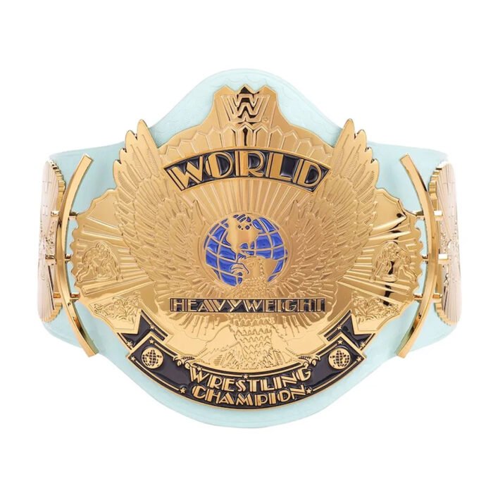 Light Blue WWE Winged Eagle Championship Replica Title Belt - Image 2