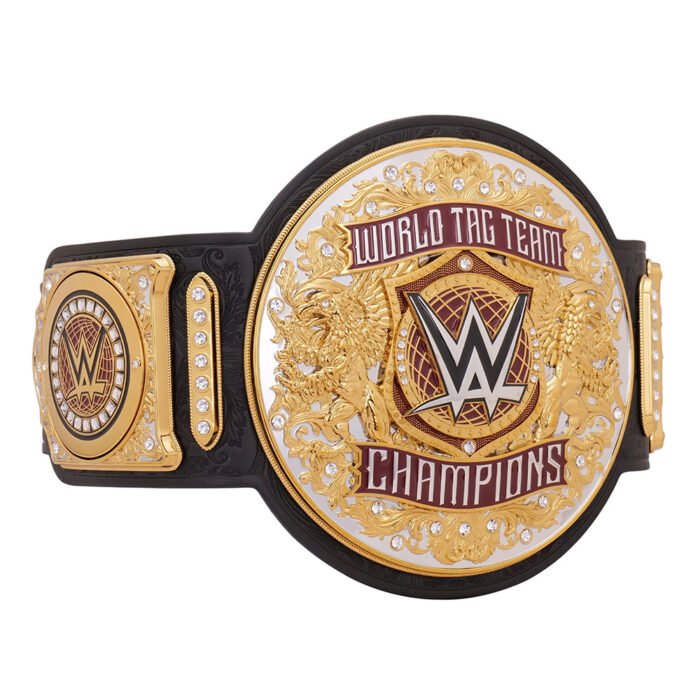 Tag Team WWE World Heavyweight World Wrestling Championship Belt - Image 3