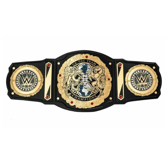 WWE Championship UK Title NXT Tag Team World Wrestling Champion Belt - Image 3