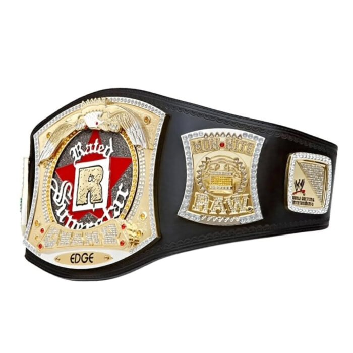 WWE Edge Rated R Superstar World Wrestling Entertainment Championship Belt - Image 1
