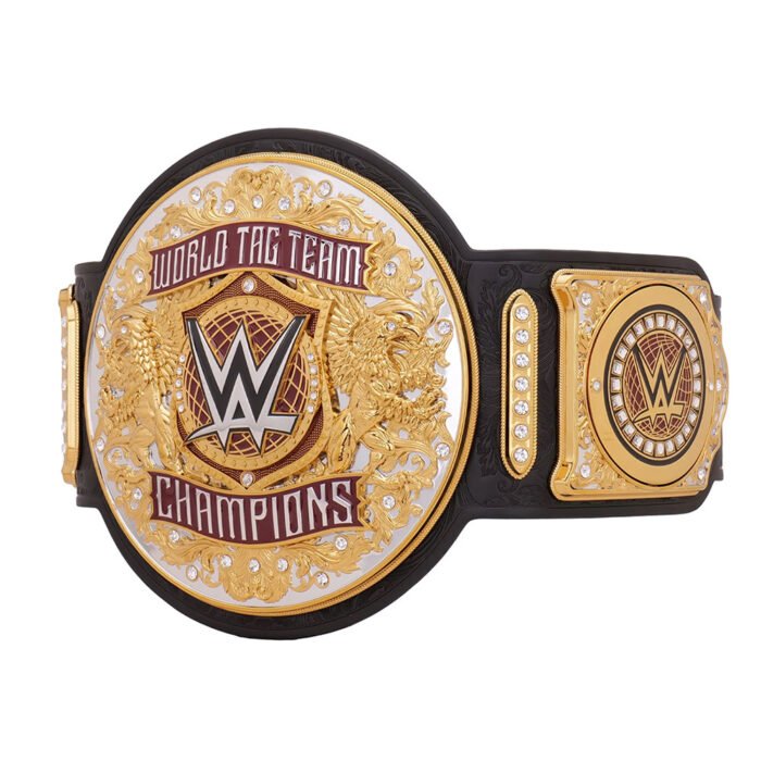 Tag Team WWE World Heavyweight World Wrestling Championship Belt - Image 1