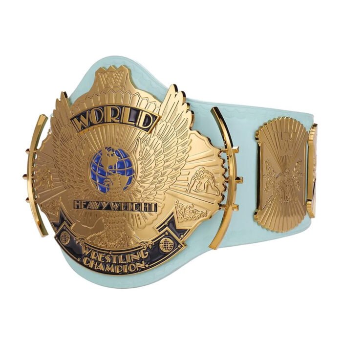 Light Blue WWE Winged Eagle Championship Replica Title Belt - Image 1