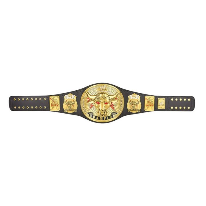 WWE Championship Title Belt The Rock Brahma Bull WWE World Heavy Championship - Image 4