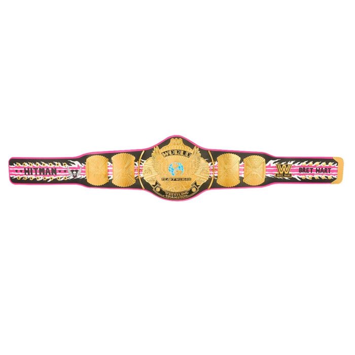 WWE Heavy Champion Bret Hart World Wide Wrestling Championship Belt - Image 4