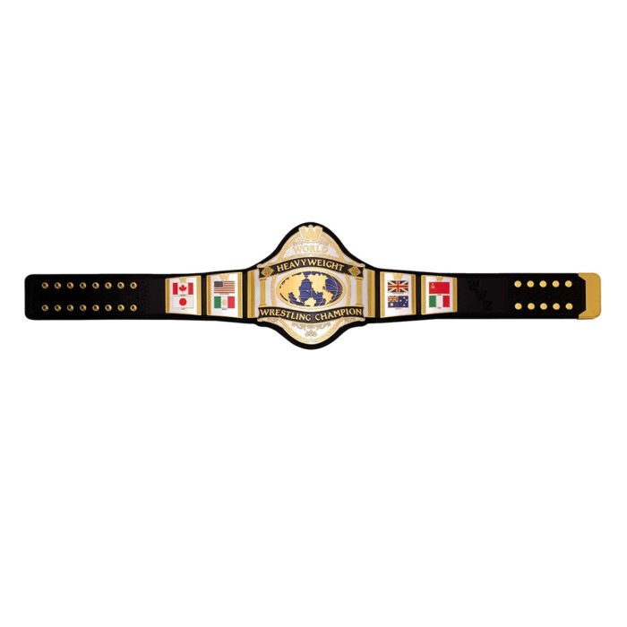 WWE Championship 1986 Retro Replica Title Belt - Image 7